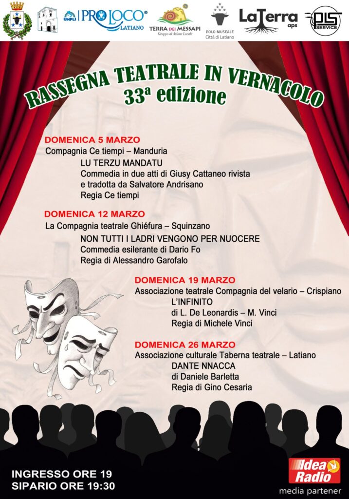 RASSEGNA TEATRALE IN VERNACOLO – 33° EDIZIONE