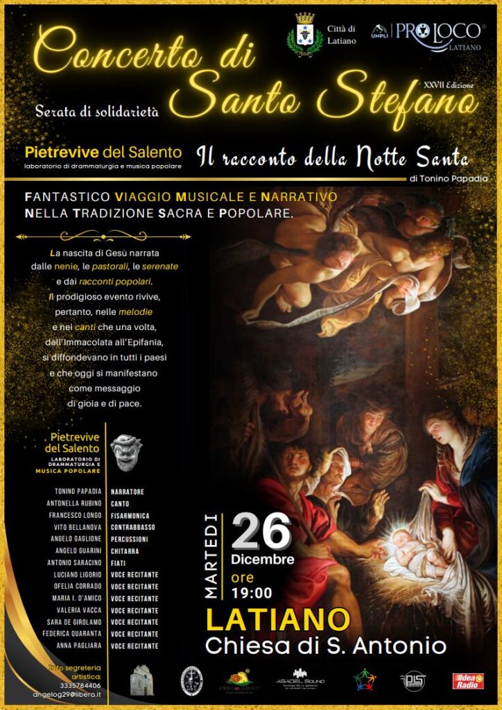 Concerto di Santo Stefano – Serata di solidarietà