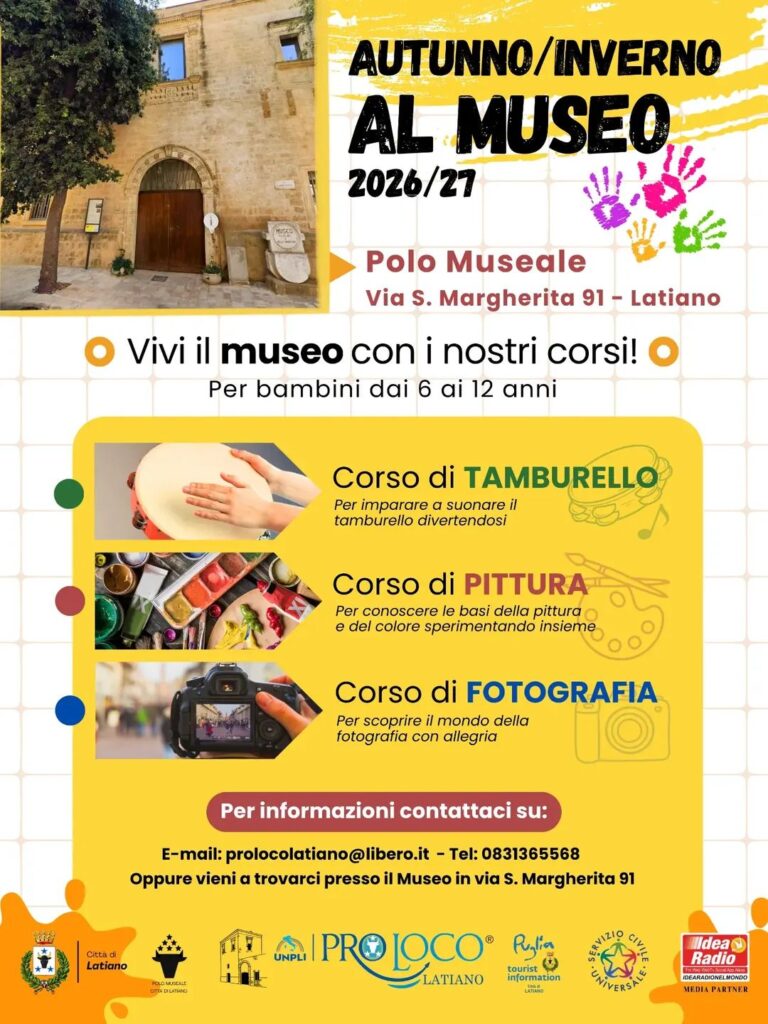 AUTUNNO/INVERNO 2027/27 AL MUSEO